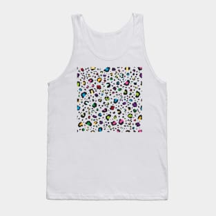 Retro Cheeta print in neon colors. Tank Top